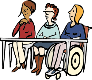 Illustration eines Seminars.